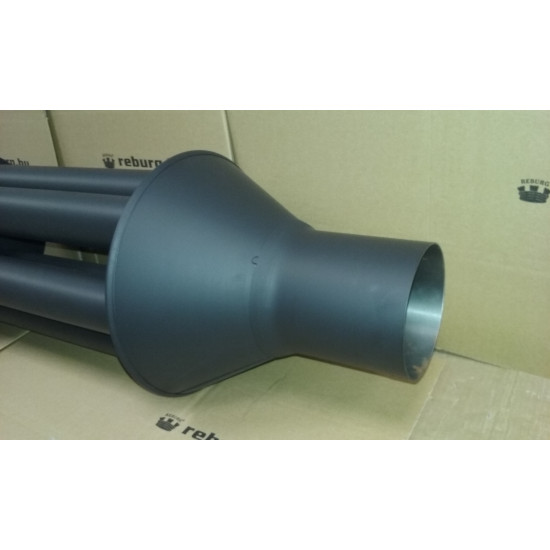 Hődob 120 fekete 1,5mm 6 csöves