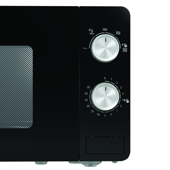 Gorenje MO20E1B fekete mikrohullámú sütő 20l, 800W,  fekete 