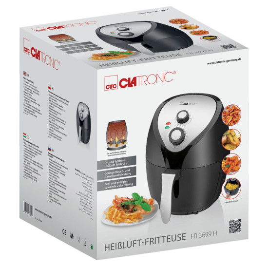 Clatronic FR 3699 H Olaj és zsírmentes forrólevegős sütő FR3699H