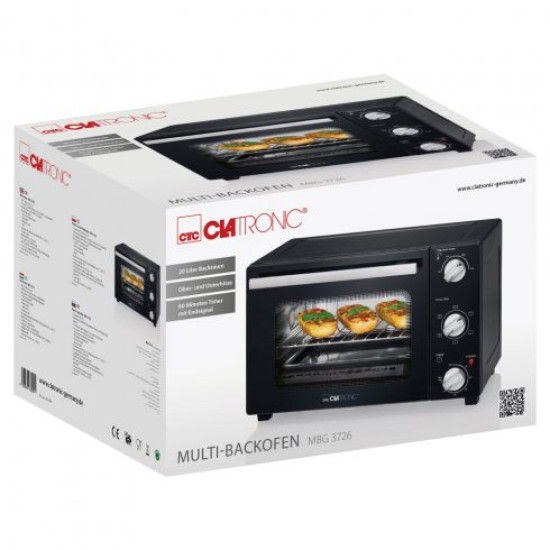 Clatronic MBG 3726 mini sütő fekete MBG3726