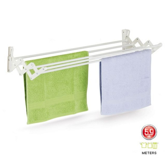 Casabriko 48903 ruhaszárító 120 cm BERLIN falra szerelhető kihúzható