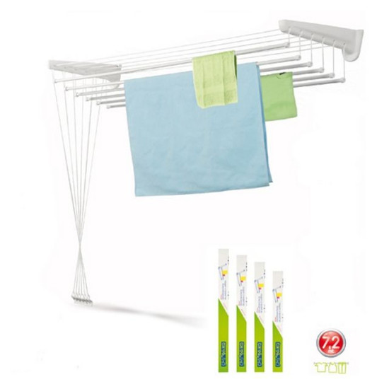 Rayen 67914 ruhaszárító 120cm ROMA függőlegesen mozgó, falra vagy mennyezetre szerelhető