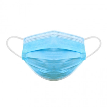 Szájmaszk 3 rétegű kék 10 db / csomag PR-069D