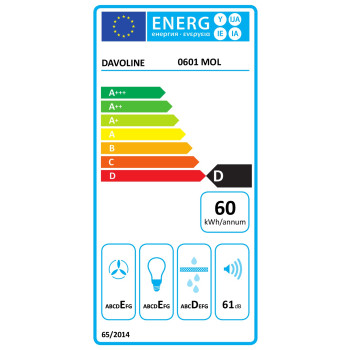 Davoline OLYMPIA 150 ST WH hagyományos, standard 50cm páraelszívó 150ST WH