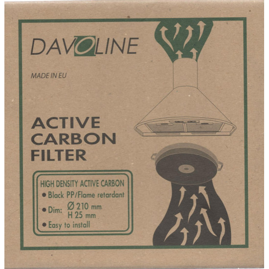 Davoline szénszűrő D211 Davo Kendo Olympia elszívókhoz