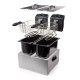 Tristar FR-6937 dupla olajsütő FR6937 2X3 liter 2X1800W