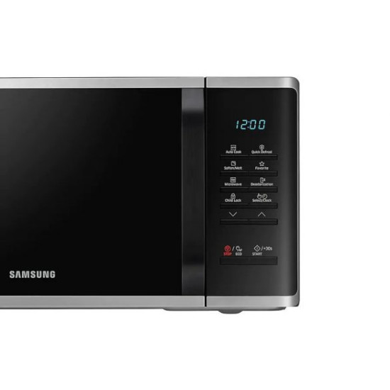 Samsung MS23K3513AS/EO mikrohullámú sütő, 23L, ezüst, 800W