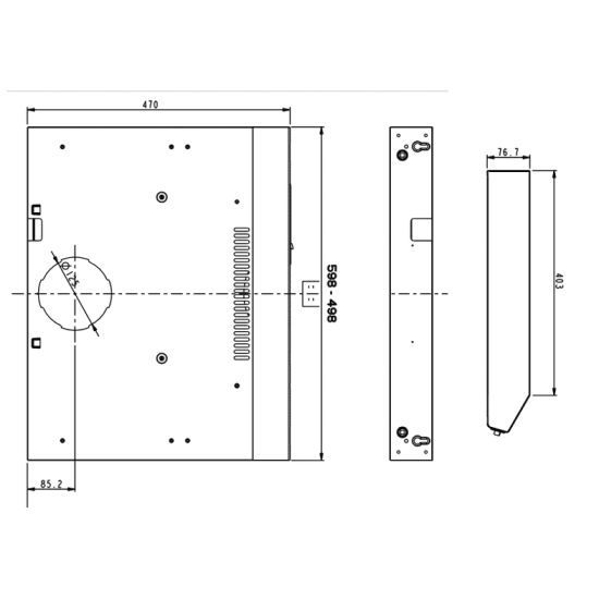 Amica OSE6111W fehér hagyományos 60cm elszívó