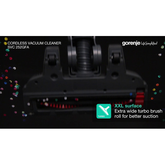 Gorenje SVC252GFA álló porszívó, 161W, antracit szín 