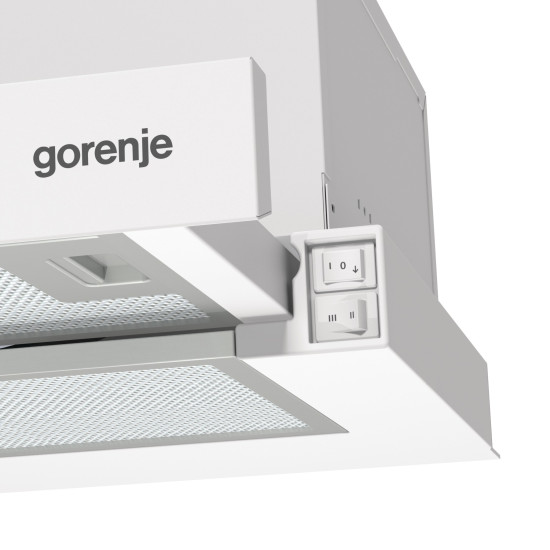Gorenje TH60E3W fehér beépíthető teleszkópos konyhai elszívó, 