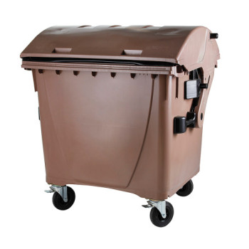 műanyag konténer 1100 literes barna