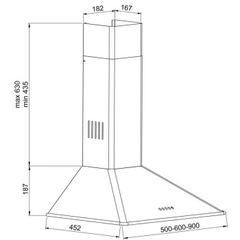 Evido ONDA 60W CHO6XW.4 fehér kürtős elszívó