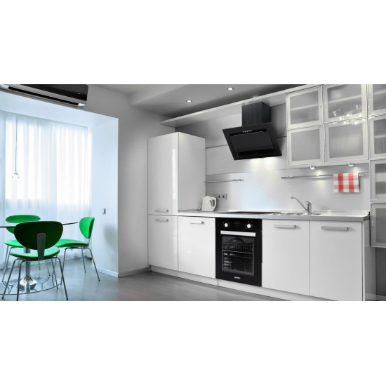 MPM 51-OV-64 kürtős 50cm fali döntött elszívó fekete 51OV64