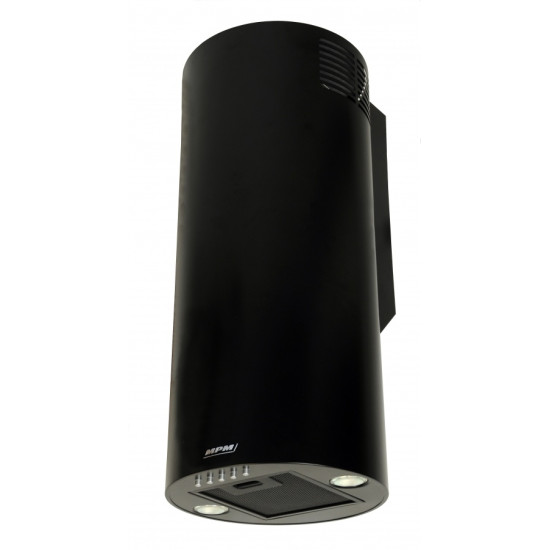 MPM falra szerelhető hengeres fekete elszívó MPM-31-OT-01