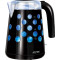 MPM MCZ-86/C vízforraló fekete 1,7 l kék led pöttyös  MCZ86C