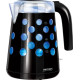 MPM MCZ-86/C vízforraló fekete 1,7 l kék led pöttyös  MCZ86C