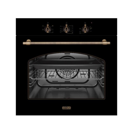 Evido RUSTIC-O 60A ANTRACIT rusztikus beépíthető sütő BOR63A.2