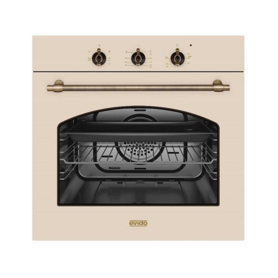 Evido RUSTIC-O 60C BÉZS rusztikus beépíthető sütő BOR63C.2