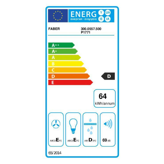 Faber 741 Base W A50 konyhai hagyományos elszívó 50cm fehér 300.0557.500
