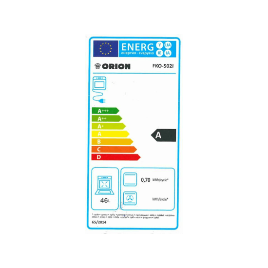 Orion FKO502I kombinált tűzhely inox