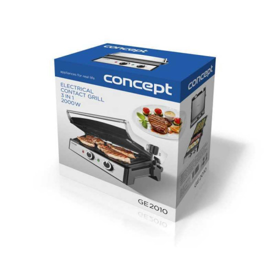 Concept GE2010 Kontakt grill 3 in 1