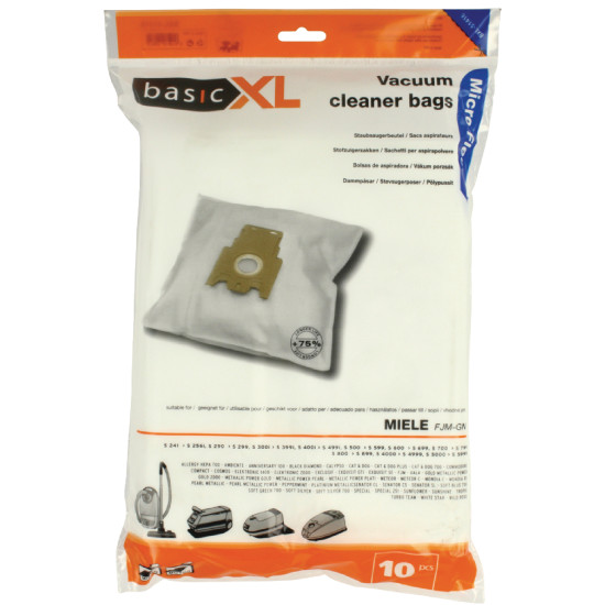 HQ BXL51416 10db Mikronszálas porzsákok Miele készülékek számára