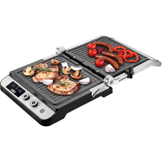 ECG KG 1000 gourmet kontaktgrill KG1000 2 független termosztáttal