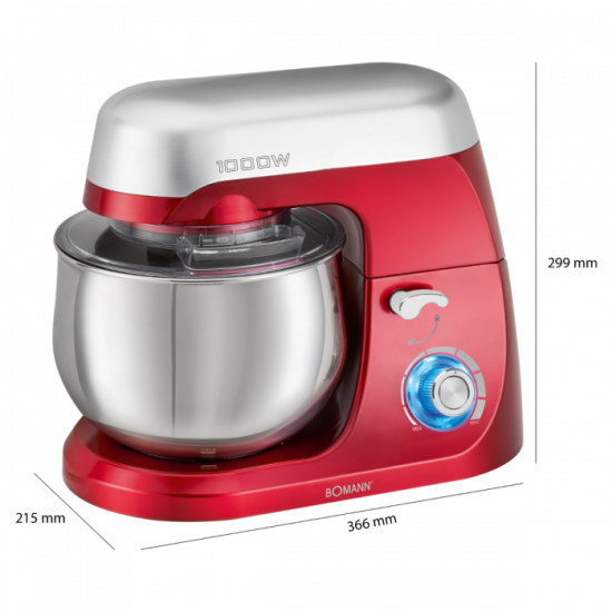 Bomann KM 6009 CB piros konyhai robotgép 1000W