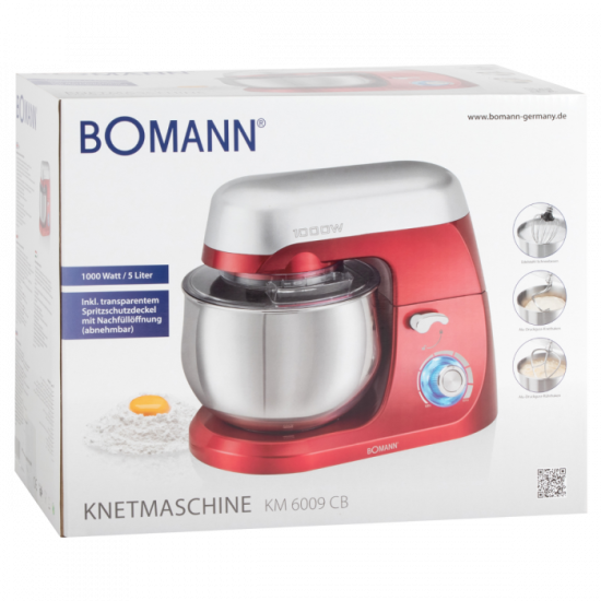 Bomann KM 6009 CB piros konyhai robotgép 1000W