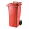 Europlast Kuka 120l piros kerekes hulladék tároló 