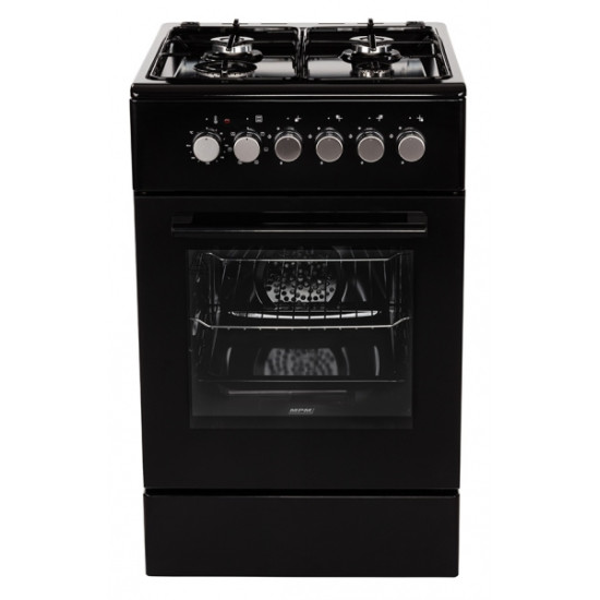 MPM MPM-54-KGM-12B fekete színű kombinált tűzhely 54KGM12B