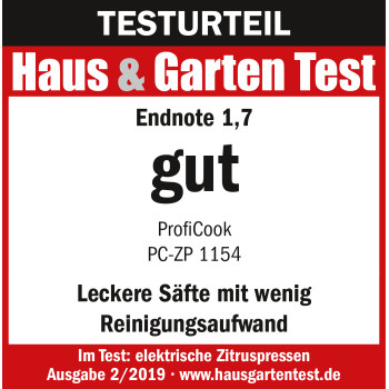 ProfiCook PC-ZP 1154 citrusfacsaró 160W inox