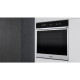 Whirlpool W7 OM4 4S1 P pirolitikus beépíthető sütő inox szegély, fekete full üveg,