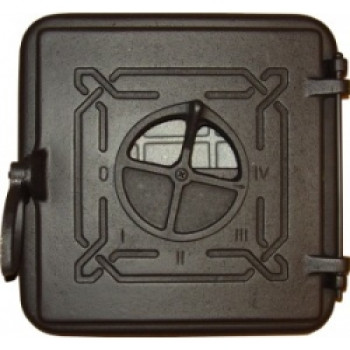 Cserépkályha tüzelőajtó grafit