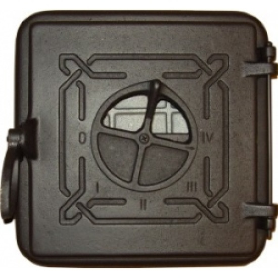 Cserépkályha tüzelőajtó grafit