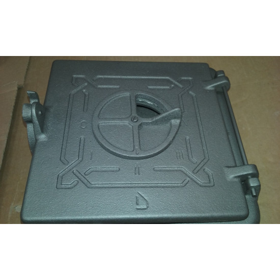 Cserépkályha tüzelőajtó grafit