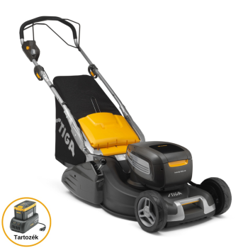 Stiga Twinclip 950e VR Kit akkumulátoros fűnyíró,(akkumulátorral és töltővel),gyűjtés, hátsó kiszórás, mulcsozás,önjáró,2200W