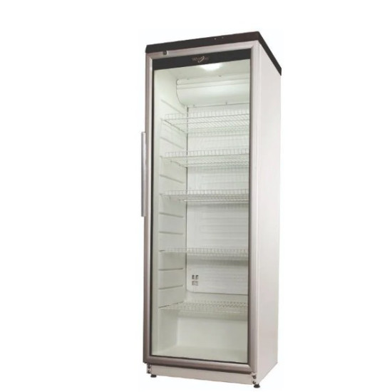 Whirlpool ADN 203/1 üvegajtós hűtőszekrény aluminium ajtókerettel, 60x60x173 cm, 320 liter