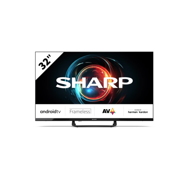 SHARP 32FH8EA 32"81.28 cm Full HD Android LED TV Harman Kardon hangszórókkal 
