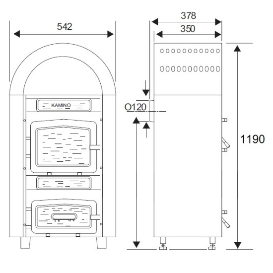 Wamsler Kamino Mátra 8kW kandalló vasöntvény elemekkel