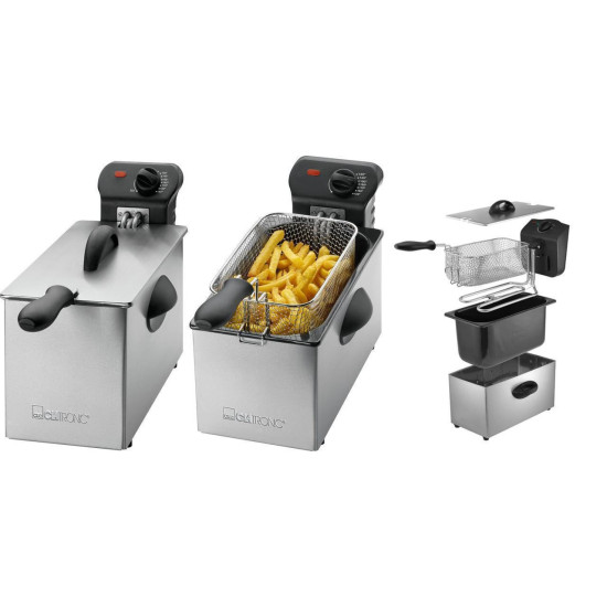Clatronic FR 3586 Fritőz 2000 W, rozsdamentes acél