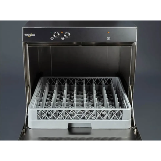 Whirlpool EDM 5 DU professzionális ipari mosogatógép, inox, 18 teríték, mosogatás 60-480 másodperc alatt,  3900 W, 230V, 56.5x61x82.5 cm