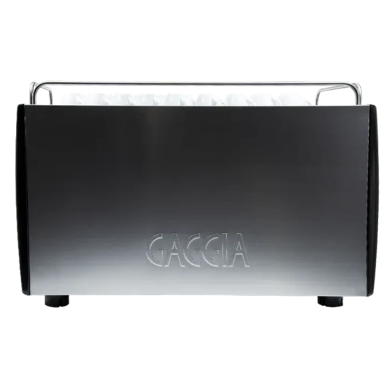 Gaggia LA Vetro 2 karos professzionális kávéfőző, fekete, automatikus fejtisztítási programmal, megvilágított munkaterülettel