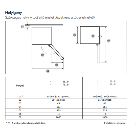 Haier EHBQW5518E Total No Frost beépíthető alulfagyasztós kombinált hűtőszekrény, Wifi, 178/73L, 54x55x177.2 cm
