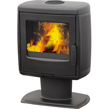 Plamen Roberto öntöttvas kandalló stílusos és eredeti dizájnnal, öntvény tűztérrel, külső levegő csatlakozás, 8.6kW 