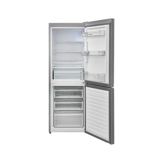 Sharp SJ-FBB02DTXLE-EU inox alulfagyasztós kombinált hűtőszekrény 152 x 54 x 59.50 cm