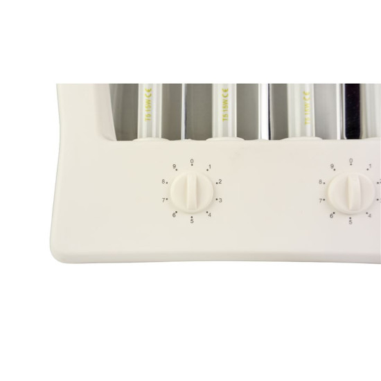 KALORIK TKG GB 1004B MINI SZOLÁRIUM fehér, egyedi kialakítás 4 UVA csővel, Németországban gyártva