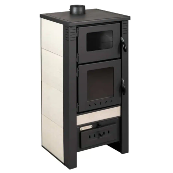 Warnex Taurus csempés sütős kandalló bézs oldalburkolattal, 12kW 