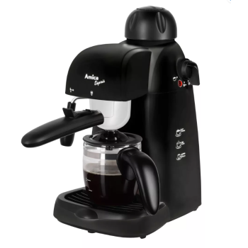 Amica CD 1012 presszó kávéfőző, 800W, 2-4 személyes, fekete szín 