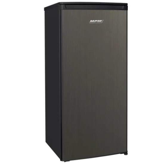 MPM MPM-200-CJ19 E sötét inox egyajtós hűtőszekrény fagyasztóval 55x122x57cm MPM200CJ19E